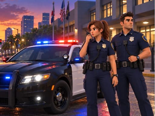 Police Car Chase Prison Escape Game
